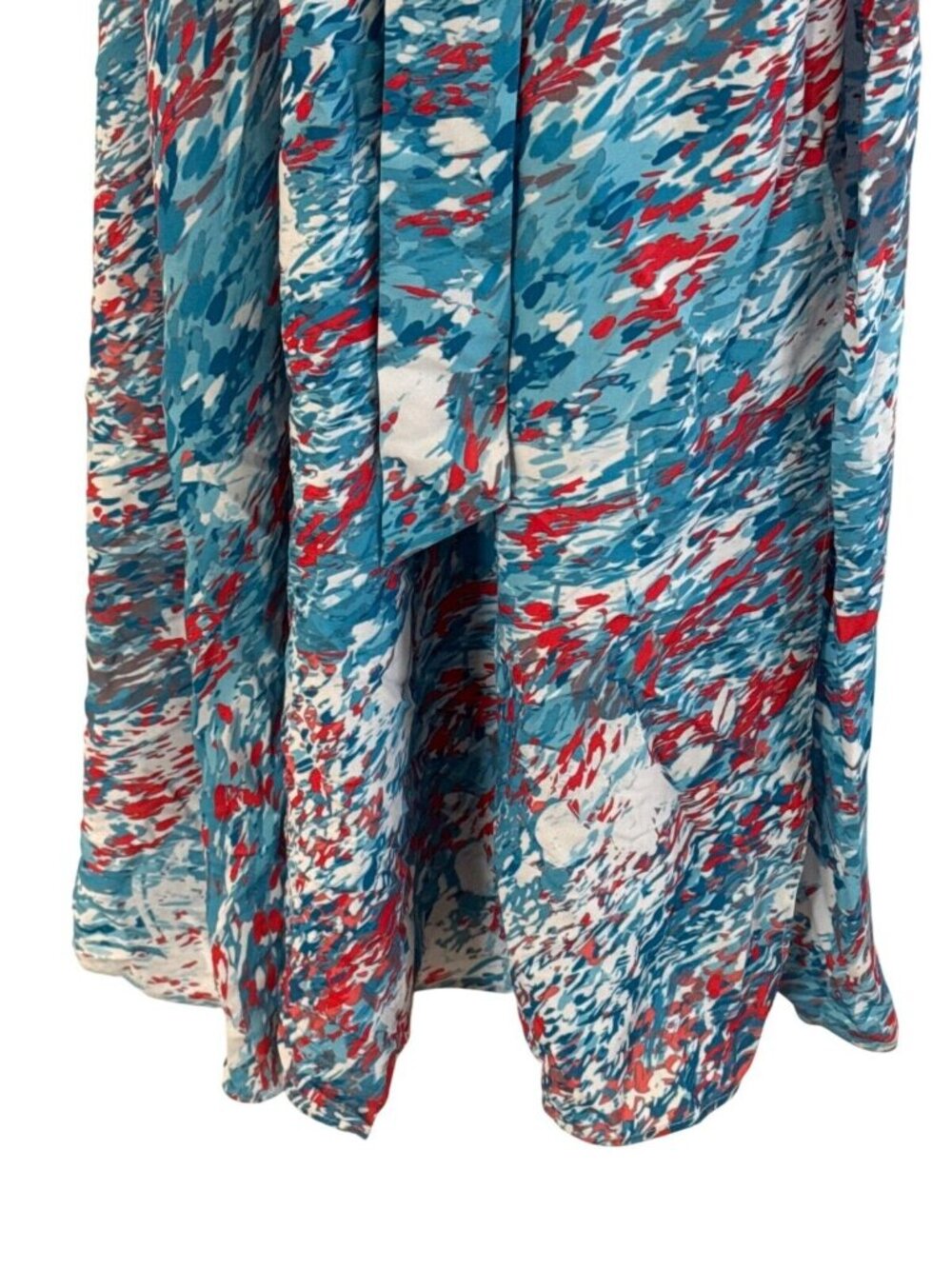 Bar III Womens Wrap Maxi Dress Size L Multicolor Polyester Lining Adjustable Str - Picture 2 of 4